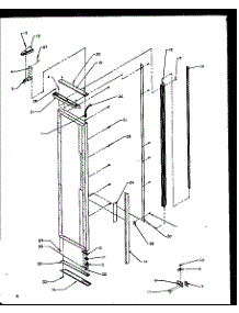 06 - Fz Door Hinge And Trim Parts parts for Amana Refrigerator GRI2001WW / P1168201W W from AppliancePartsPros.com