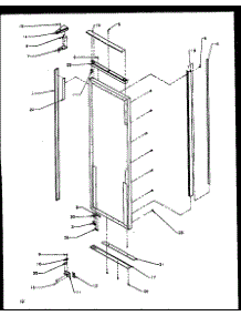 09 - Ref Door parts for Amana Refrigerator GRI2001WW / P1168201W W from AppliancePartsPros.com