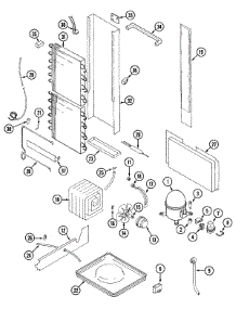 08 - Unit Compartment & System parts for Admiral Refrigerator GS20A73A from AppliancePartsPros.com