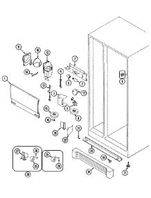 03 - Fresh Food Compartment parts for Admiral Refrigerator GS20A8D3V from AppliancePartsPros.com