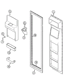 02 - Freezer Inner Door parts for Admiral Refrigerator GS20B6D3EV from AppliancePartsPros.com