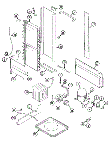 08 - Unit Compartment & System parts for Admiral Refrigerator GS20B6N3EA from AppliancePartsPros.com