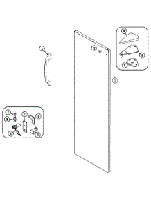 06 - Fresh Food Outer Door parts for Admiral Refrigerator GS20B6N3EV from AppliancePartsPros.com