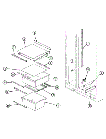 07 - Shelves & Accessories parts for Admiral Refrigerator GS20B6N3EV from AppliancePartsPros.com