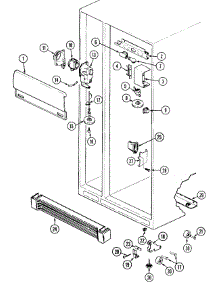 03 - Fresh Food Compartment parts for Admiral Refrigerator GS20B8D3V from AppliancePartsPros.com