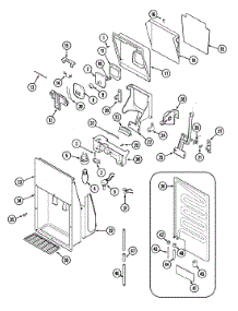 07 - Ice & Water Dispenser parts for Admiral Refrigerator GS20C6D3EV from AppliancePartsPros.com