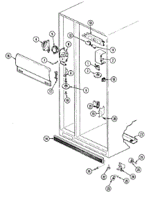 03 - Fresh Food Compartment parts for Admiral Refrigerator GS20X83V / DP07A from AppliancePartsPros.com