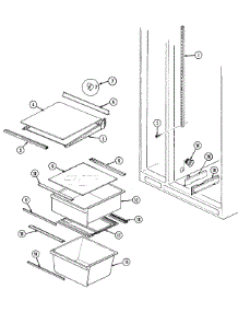 07 - Shelves & Accessories parts for Admiral Refrigerator GS20X8D3V from AppliancePartsPros.com