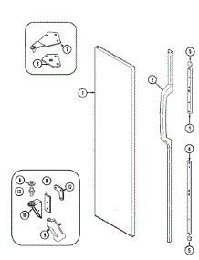 03 - Freezer Outer Door parts for Maytag Refrigerator GS20Y8A from AppliancePartsPros.com