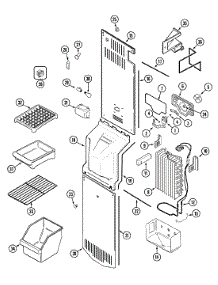 03 - Freezer Compartment parts for Admiral Refrigerator GS2112PXDW from AppliancePartsPros.com