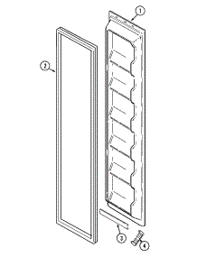 04 - Freezer Inner Door parts for Admiral Refrigerator GS2114PXDW from AppliancePartsPros.com