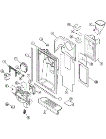 03 - Fountain parts for Admiral Refrigerator GS2121IEDW from AppliancePartsPros.com