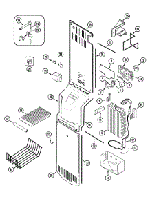 04 - Freezer Compartment parts for Admiral Refrigerator GS2121IEDW from AppliancePartsPros.com