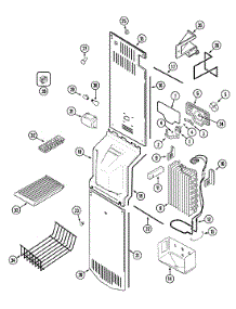 03 - Freezer Compartment parts for Maytag Refrigerator GS2121NEDW from AppliancePartsPros.com