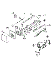 10 - Ice Maker parts for Admiral Refrigerator GS2124IDEW from AppliancePartsPros.com