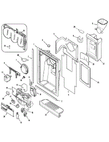 03 - Fountain parts for Admiral Refrigerator GS2125CEEW from AppliancePartsPros.com