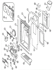 03 - Fountain parts for Admiral Refrigerator GS2126CEDB from AppliancePartsPros.com