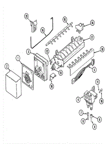 12 - Ice Maker parts for Admiral Refrigerator GS2126CEDW from AppliancePartsPros.com