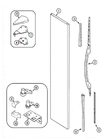 07 - Freezer Outer Door (Gs2126padb Rev 15) parts for Admiral Refrigerator GS2126PADB from AppliancePartsPros.com