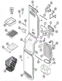 04 - Freezer Compartment parts for Admiral Refrigerator GS2126PADW from AppliancePartsPros.com