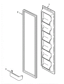 05 - Freezer Inner Door parts for Admiral Refrigerator GS2126PADW from AppliancePartsPros.com