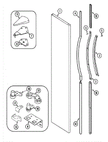 06 - Freezer Outer Door (Gs2126padw Rev 11) parts for Admiral Refrigerator GS2126PADW from AppliancePartsPros.com