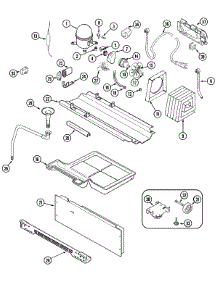 02 - Compressor (Rev 10) parts for Admiral Refrigerator GS2126PEDW from AppliancePartsPros.com