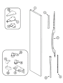 06 - Freezer Outer Door (Gs2126pedw Rev 20) parts for Admiral Refrigerator GS2126PEDW from AppliancePartsPros.com