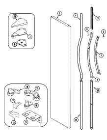 07 - Freezer Outer Door (Rev 10) parts for Admiral Refrigerator GS2126PEDW from AppliancePartsPros.com