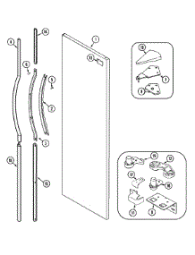 10 - Fresh Food Outer Door (Rev 10) parts for Admiral Refrigerator GS2126PEDW from AppliancePartsPros.com