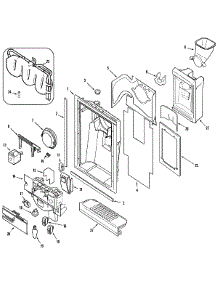 03 - Fountain parts for Admiral Refrigerator GS2127CAHB from AppliancePartsPros.com