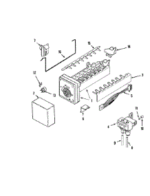 10 - Ice Maker parts for Admiral Refrigerator GS2127CAHW from AppliancePartsPros.com