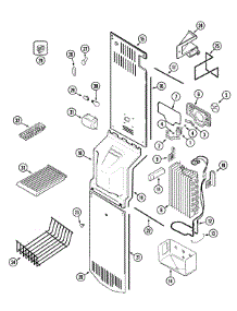 03 - Freezer Compartment parts for Admiral Refrigerator GS2182NKGQ from AppliancePartsPros.com