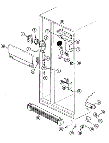 03 - Fresh Food Compartment parts for Admiral Refrigerator GS22A8D3V from AppliancePartsPros.com