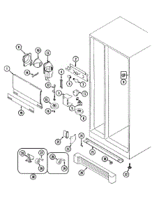 04 - Fresh Food Compartment parts for Admiral Refrigerator GS22B7C3EV from AppliancePartsPros.com