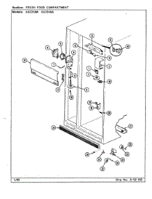 03 - Fresh Food Compartment parts for Maytag Refrigerator GS22X8A / DR17A from AppliancePartsPros.com