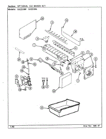 05 - Optional Ice Maker Kit parts for Maytag Refrigerator GS22X8A / DR17A from AppliancePartsPros.com