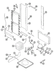 08 - Unit Compartment & System parts for Admiral Refrigerator GS22X8D3KA from AppliancePartsPros.com