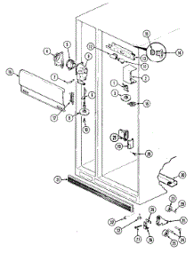 03 - Fresh Food Compartment parts for Admiral Refrigerator GS22X8D3V / DP36A from AppliancePartsPros.com