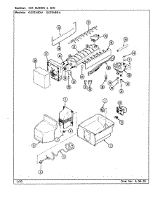 04 - Ice Maker & Bin parts for Maytag Refrigerator GS22X8DV / DR33B from AppliancePartsPros.com
