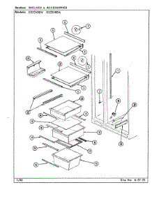05 - Shelves & Accessories parts for Maytag Refrigerator GS22X8DV / DR33A from AppliancePartsPros.com