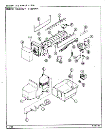 06 - Ice Maker & Bin parts for Maytag Refrigerator GS22X9DA / DR36A from AppliancePartsPros.com