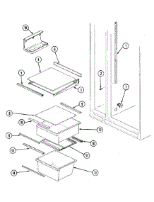 07 - Shelves & Accessories parts for Maytag Refrigerator GS22Y8DV from AppliancePartsPros.com