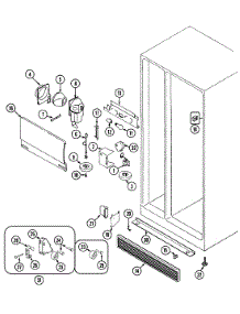 04 - Fresh Food Compartment parts for Maytag Refrigerator GS22Y9DA from AppliancePartsPros.com