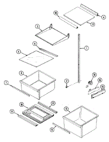 10 - Shelves & Accessories parts for Maytag Refrigerator GS22Y9DV from AppliancePartsPros.com