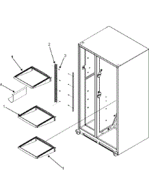 16 - Refrigerator Shelves parts for Admiral Refrigerator GS2325GEKB from AppliancePartsPros.com