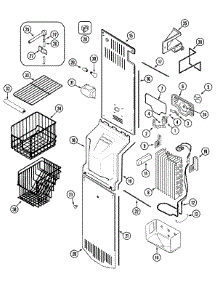 04 - Freezer Compartment parts for Admiral Refrigerator GS2327EEDW from AppliancePartsPros.com
