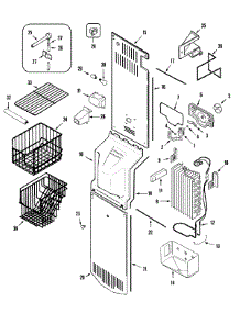 04 - Freezer Compartment parts for Admiral Refrigerator GS2327GEHW from AppliancePartsPros.com