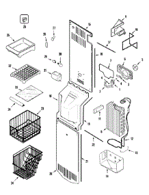 03 - Freezer Compartment parts for Admiral Refrigerator GS2327PEHQ from AppliancePartsPros.com