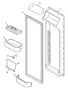 06 - Fresh Food Inner Door parts for Admiral Refrigerator GS2327PEHQ from AppliancePartsPros.com